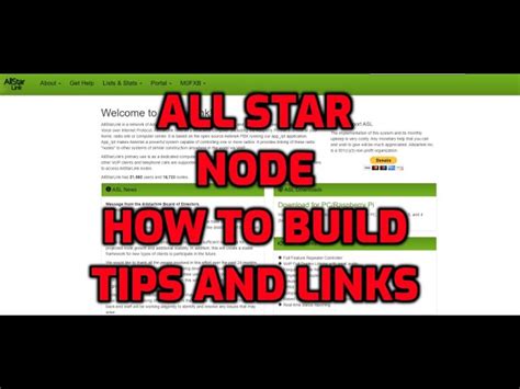 Aug 26, 2022 Ive search and searchguess Im missing something. . How to build an allstar node